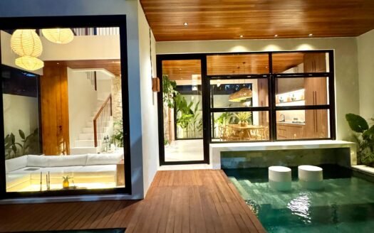 Turn-Key Designer 2BR Villa – Beachside Pererenan, Lease Until 2049